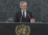 Director Steven Spielberg speaks at UN Holocaust Remembrance Day: “There are no Bystanders to History”