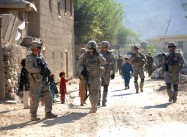 U.S., Afghan forces patrol