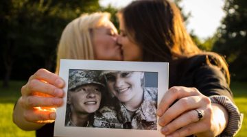 lesbian couple military