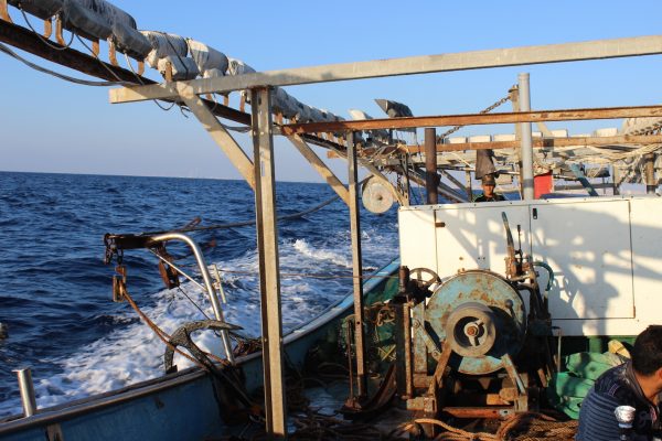 Palestinian fishing boat