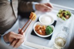 <b>The best of in-flight and airport food</b>
<p>Cathay Pacific business class meal.</p>