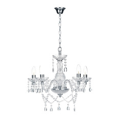  - Katie 5 Light Acrylic/Glass Chandelier - Chandeliers