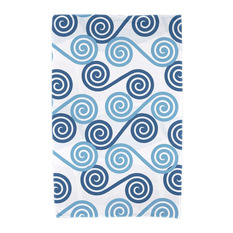 E by Design - Rip Curl, Geometric Print Beach Towel, Blue - Beach Towels