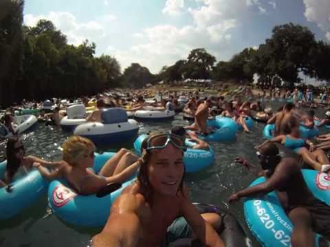 Tubing On The Comal River, New Braunfels, Texas Labor weekend 2010