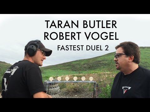 Taran Butler vs Robert Vogel Fastest Duel 2 Shooting Steel !!!