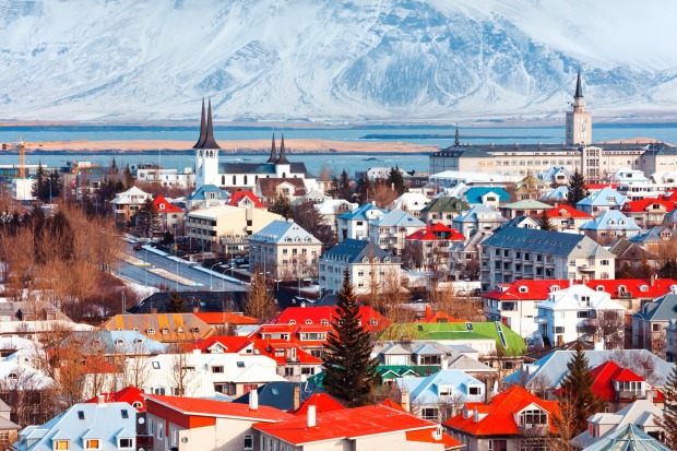 The Reykjavik skyscape.