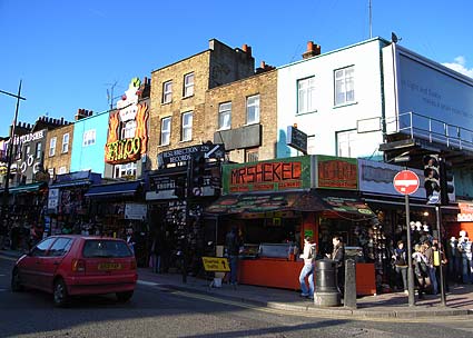 photos of Camden town and Chalk Farm, north London, England