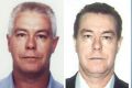 This combo of undated photos released by the Brazilian Federal Police shows a man police identify as Luiz Carlos da Rocha.