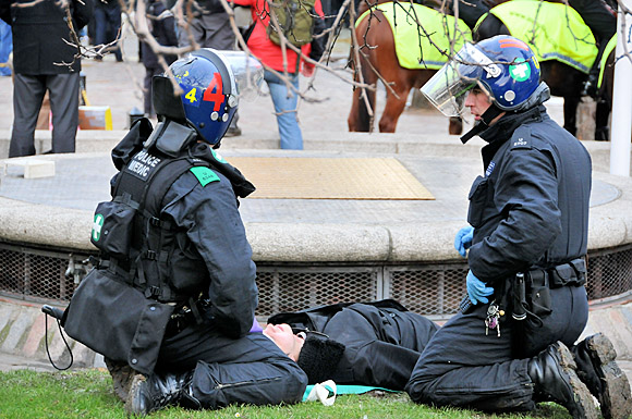 Student national demonstration against the cuts, Parliament, London, Thursday 9th December, 2010