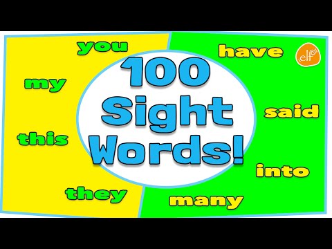 100 Sight Words Collection for Children - Dolch Top 100 Words by ELF Learning