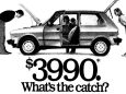 This 1986 Newsday ad touted the Yugo as,