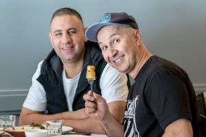 Say cheesy: Rob Shehadie (left) and Tahir Bilgic feel their comedy never quite gets the recognition it deserves.