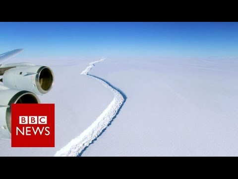 Giant Antarctic iceberg set to break away - BBC News