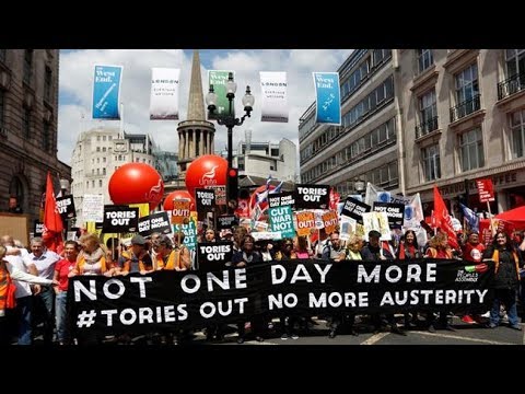 Not One Day More protest: Thousands descend on central London for march against Theresa May