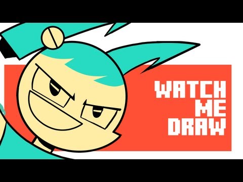 Watch Me Draw: Mina, The Count, and Jenny XJ9 (Rob Renzetti Tribute)