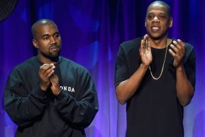 The two rappers at the Tidal launch in 2015.