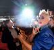 Katy Perry greeting fans at Myer's Sydney City store on Friday.