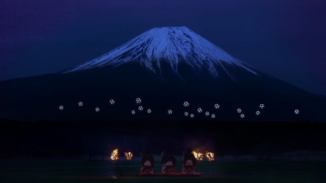 Sky Magic Live at Mt.Fuji : Drone Ballet Show by MicroAd, Inc.