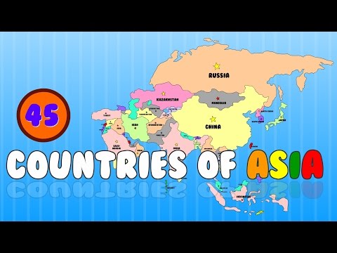 Countries Of Asia | Learn The Countries Of The World | Elearnin