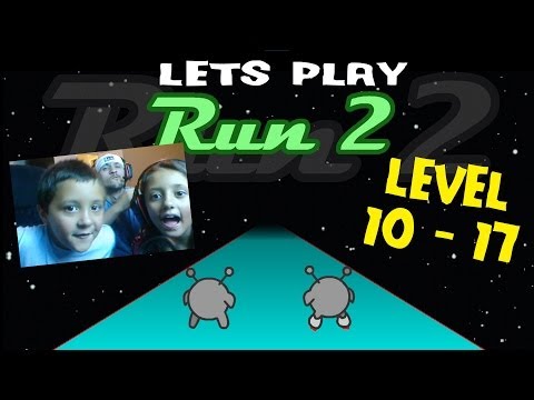 Lets Play RUN 2: SKATE Level 10 - 17 w/ The Skylander Girl, Boy and Dad (Cool Math Games Face Cam)