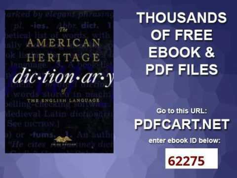 The American Heritage Dictionary of the English Language, Third Edition