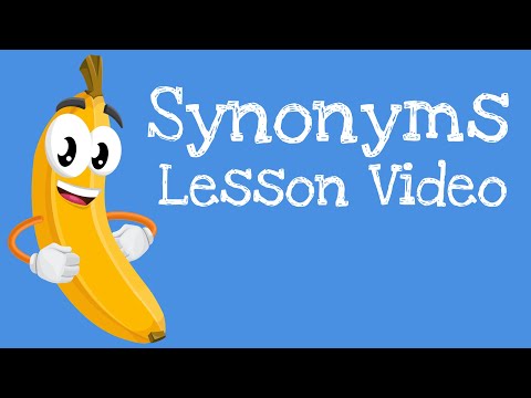 Synonyms | First Grade Language Arts Learning Lesson Videos