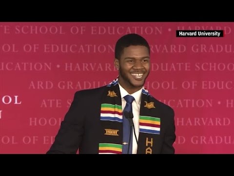 Harvard graduate's unique speech goes viral