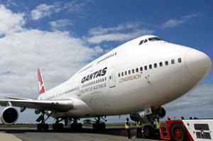 A Qantas 747 flight from Melbourne to LA takes more than 13 hours.