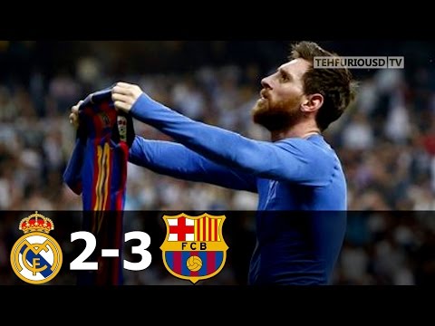 Real Madrid vs FC Barcelona 2-3 All Goals and Short Highlights with English Commentary 2016-17