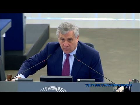 Parlament Europejski jest śmieszny - Jean-Claude Juncker vs Antonio Tajani 04.07.2017