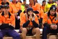 Workers at Australian Sustainable Hardwoods in Heyfield on Monday.