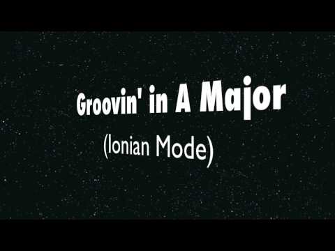 A Major (Ionian Mode) - Happy Groove Backing Track!