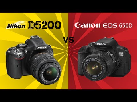 Nikon D5200 vs Canon 650D (Rebel T4i)