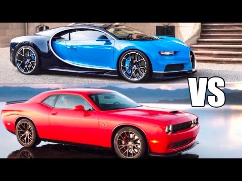 840HP Dodge Demon  VS 1500HP Bugatti Chiron - World's FASTEST CAR