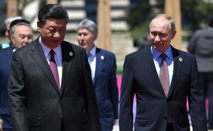 President Vladimir Putin with President of China Xi Jinping