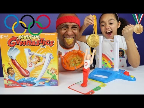 FANTASTIC GYMNASTICS CHALLENGE! Losers Eat Gross Bad Baby Food | Toys AndMe Family Video