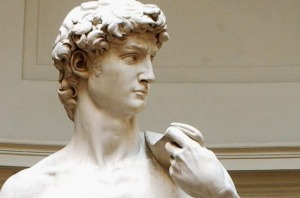 Michelangelo's masterpiece David.