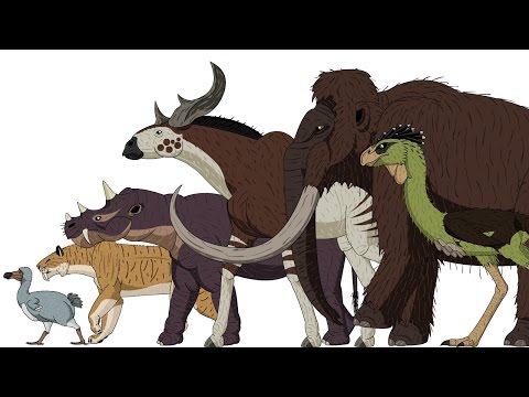 Cenozoic Beasts - Animated Size Comparison