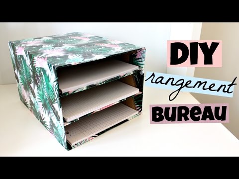 DIY rangement bureau pour vos feuilles