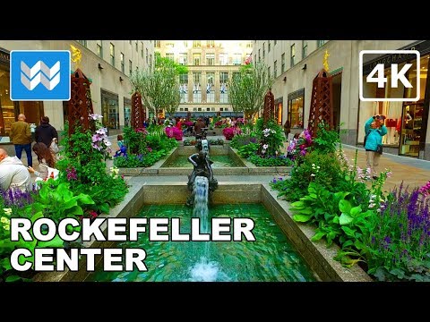 Walking around Rockefeller Center and 5th Ave in Midtown Manhattan, New York City 【4K】