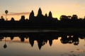 Watch dawn break over the towers of Angkor Wat.