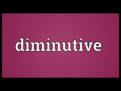 Diminutive Meaning