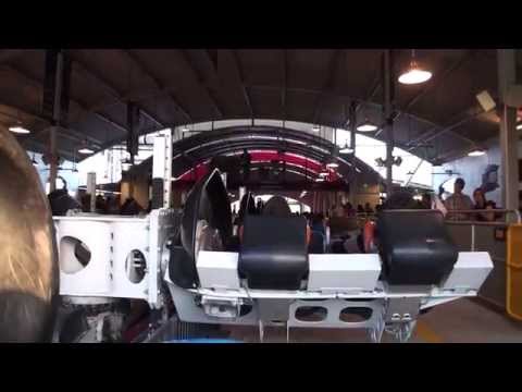 X2 Front Row POV Extreme Roller Coaster Six Flags Magic Mountain