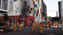 Fire in Melbourne's CBD