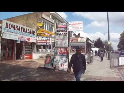 Walking on London's "Little India Street", (Ealing Road, Alperton, Wembley).