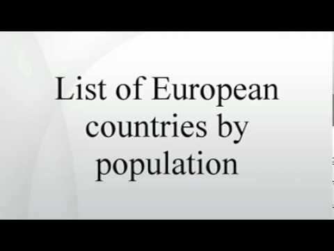 List of European countries by population