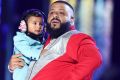 DJ Khaled and his son Asahd at this year's BET Awards. The rapper-producer lists his eight-month-old son as an executive ...