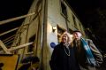 Lola Russell and George Dixon outside their 167-year-old home on the corner of King and La Trobe streets on Tuesday ...