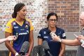 Storm spirit: Sunshine Coast Lightning captain Geva Mentor and Coach Noeline Taurua of the Sunshine Coast Lightning .