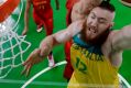 Testing the market: Aron Baynes starred for the Boomers at the Rio Olympics.